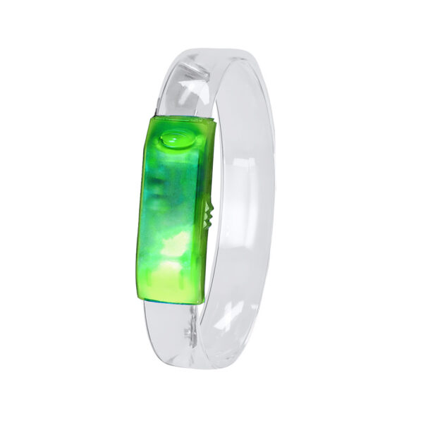 Blinkendes LED-Armband mit farbigem Panel – Bild 2