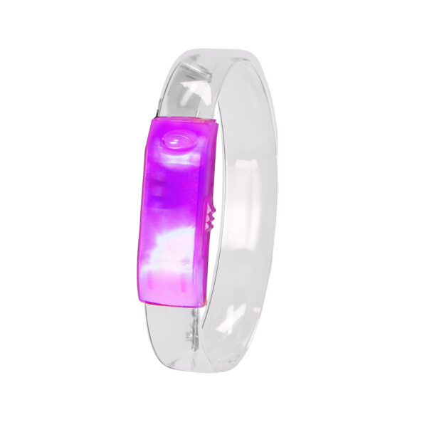 Blinkendes LED-Armband mit farbigem Panel – Bild 4