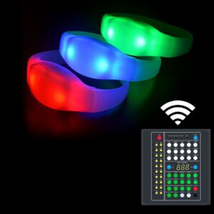 Remote Controlled LED Wristbands, RF and DMX — Wristbands