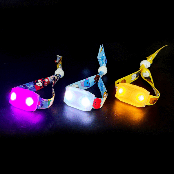 Remote-Controlled Fabric LED Wristbands - Bild 4