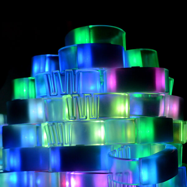 Sculpted Remote Control LED Bracelet - Image 4