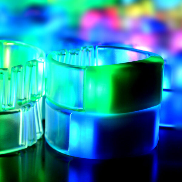 Sculpted Remote Control LED Bracelet - Image 5
