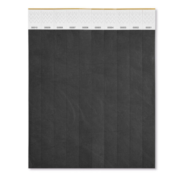 Numbered Plain Tyvek Wristbands - Image 3
