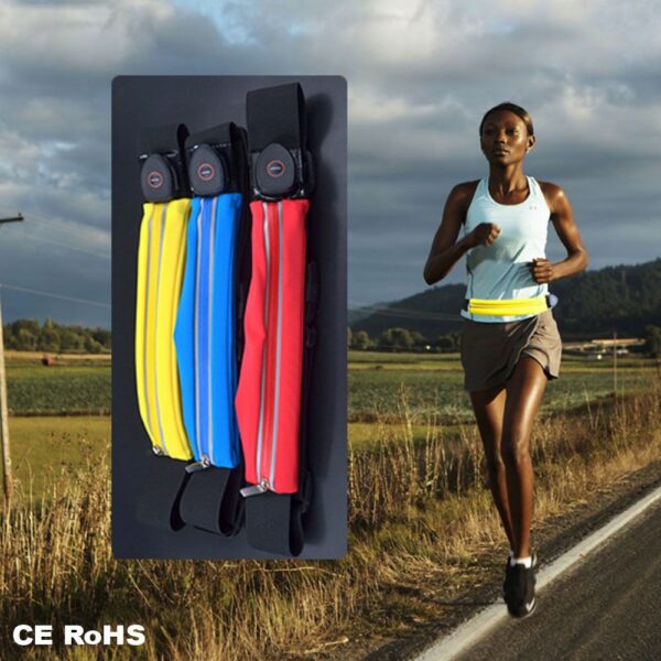 Rechargeable & Waterproof LED Sports Belt for Runners - Pilt 2