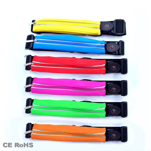 Rechargeable & Waterproof LED Sports Belt for Runners - Pilt 4