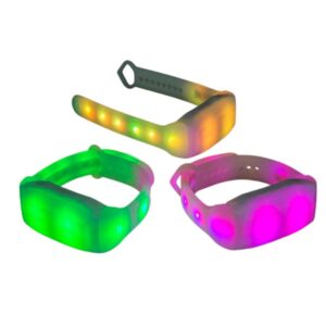 Pulseras LED con control remoto
