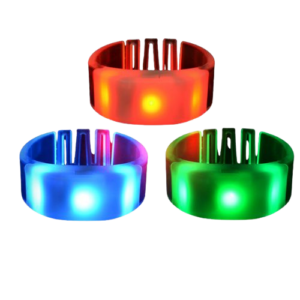 "Gebogenes" ergonomisches LED-Armband mit individuellem Logo