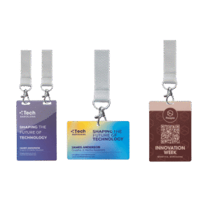 Custom Printed Event Badges & ID Cards (PVC & Laminated)