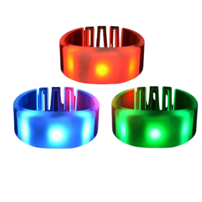 Curved Ergonomic LED Wristband with Custom Logo