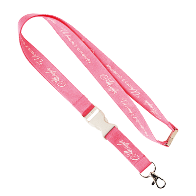 Trükitud bambusest kaelapaelad roosad