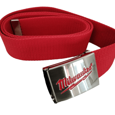 custom-canvas-webbing-belt-metal-buckle-red-front