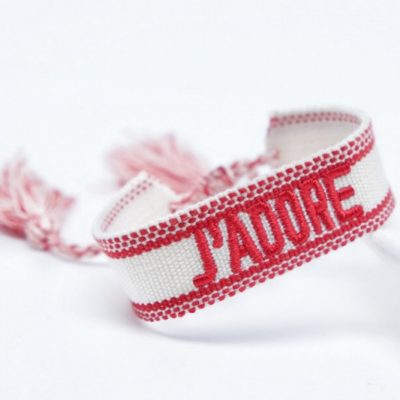embroidered wristband