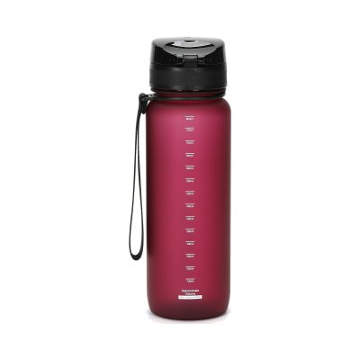 800 ml sportsvandflaske i bærrød, i Pantone-farve